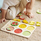 Classic World drveno voće za rezanje na čičak + učenje razlomaka i dijeljenja montessori 23 kom. | shoptok.hr