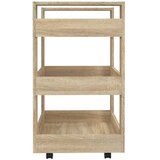 Kuhinjska kolica boja hrasta 60 x 45 x 80 cm konstruirano drvo | shoptok.hr