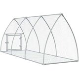 vidaXL Kavez za zečeve srebrni 300 x 105 x 120 cm od pocinčanog čelika | shoptok.hr