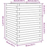  Vrtna sadilica 50 x 50 x 68 5 cm od masivnog drva duglazije | shoptok.hr