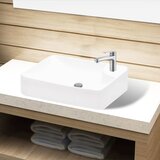 Bijeli keramički umivaonik with Faucet Hole White | shoptok.hr