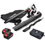 IPOTOOLS 3u1: Akumulatorski puhač lišća GartenXL SF8A512 + 2x baterija 4Ah + Brzi punjač | shoptok.hr