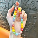INF Pisana verižica za telefon Rainbow Candy Dopamine - Akrilni obesek za ključe, (5000078496) | Shoptok.si