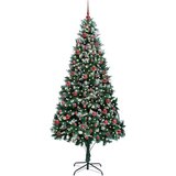 vidaXL Umestno božično drevo Zelena 210 cm PVC, jeklo in plastika | Shoptok.si
