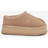 VINCEZA Low suede snow boots for women with embroidery on platform | shoptok.hr