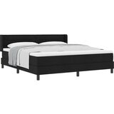Box spring krevet s madracem Crna 200 x 180 cm Poliester - Crna 180 x 200 cm Dizajn linija | shoptok.hr