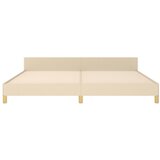 Okvir za krevet bez madraca krem 200x200 cm od tkanine | shoptok.hr