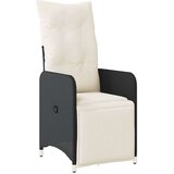 vidaXL vrtna bistro garnitura 7-delna z blazinami črn poli ratan, (21324008) | Shoptok.si