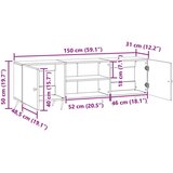 TV omarica Star les 150 x 31 x 50 cm Inženirski les, (5000210503) | Shoptok.si
