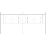  Metalno zamjensko uzglavlje bijelo 200 cm | shoptok.hr