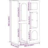  Kreveta Dimljeni hrast 59 x 35 x 100 5 cm Konstruirano drvo | shoptok.hr