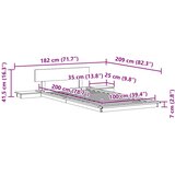  Krevetna konstrukcija s pohranom Bijelo 100 x 200 cm boja drva | shoptok.hr