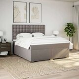 vidaXL Krevet s oprugama i madracem smeđesivi 180x200 cm tkanina | shoptok.hr