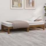  Dnevni ležaj na izvlačenje boja meda 2x(90x190) cm od borovine | shoptok.hr