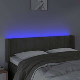  Uzglavlje tamnosivo 147x16x78/88 cm baršunasto | shoptok.hr