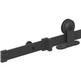 vidaXL Komplet opreme za drsna vrata 213,5 cm jeklo črne barve | Shoptok.si