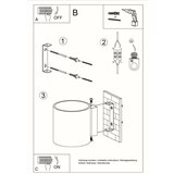  Zidna lampa ORBIS beton | shoptok.hr
