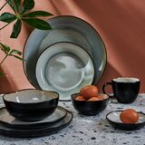 Salt&Pepper Črn/bež desertni krožnik iz kamenine ø 21,5 cm Lunar – | Shoptok.si
