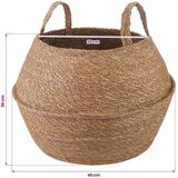  Saksija za biljke s ručkama 2 pcs Prirodna Ø 45 x 36 cm | shoptok.hr