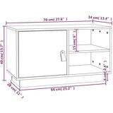 TV omarica črna 100x34x40 cm trdna borovina, (20731634) | Shoptok.si