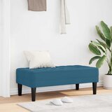  Klupa s jastukom Plava 113 x 57 x 39 cm Baršun | shoptok.hr