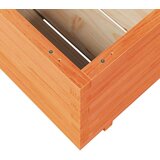  Vrtno cvetlično korito voščeno 70x70x49,5 cm trdna borovina | Shoptok.si