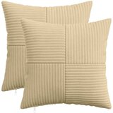  Presvlaka za jastuk 2 pcs ALMELO Siva zelena 30 x 30 cm Kord | shoptok.hr