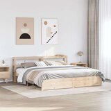  Posteljni okvir z vzglavjem 180x200 cm borovina, (21310874) | Shoptok.si