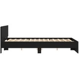  Okvir za krevet s uzglavljem crni 140x200 cm | Eponuda.com