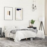  Okvir za krevet boja hrasta 150x200cm konstruirano drvo i metal | shoptok.hr