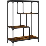 Police za knjige boja hrasta 81 x 36 x 115 cm drvo i čelik | shoptok.hr