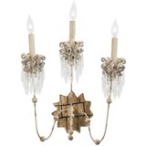 Elstead Lighting Elstead Venetian Stenska svetilka s 3 svečami, bež, zlata, E14, (22098918) | Shoptok.si