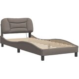  Okvir kreveta s LED-om bez madraca Hvar Taupe 80x200 cm Tkanina | shoptok.hr