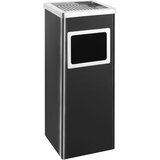  Kanta za smeće s pepeljarom 36 L čelična crna | shoptok.hr