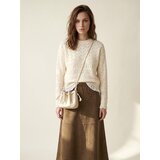 Sinsay Midi suknja od imitacije brušene kože | shoptok.hr