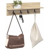  Vješalica za kapute na zidu Sonoma hrast 60 x 10,5 x 18 cm | shoptok.hr