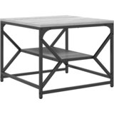  Kava Stol Siva Sonoma 51 x 50 x 40 cm Inženjerska drva i čelik | shoptok.hr