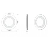  LDST LI-01-B-BZ8 - LED svetiljka za stepenište LILI 8xLED/1,2W/230V bela 6500K | Eponuda.com