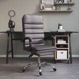  Masažni uredski naslonjač od umjetne kože sivi | shoptok.hr