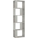 Maison Chic Knjižna omara - Knjižni regal betonsko siva 45x24x159 cm iverna plošča, (21726384) | Shoptok.si