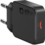Sbs Ultra-Slim 20W USB-C stenski polnilnik črne barve, (5000277605) | Shoptok.si