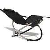 vidaXL Zunanji ležalnik geometrične oblike jeklo črn in siv, (20663213) | Shoptok.si