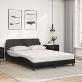  s madracem Dover crni 140 x 190 cm od umjetne kože | Eponuda.com