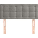  Uzglavlje svjetlosivo 100x5x78/88 cm baršunasto | shoptok.hr