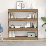 Knjižna ormarić/pregrada u hrastu - 100x30x103cm izrađeno od konstruiranog drva | shoptok.hr