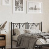 vidaXL Kovinsko posteljno vzglavje črno 120 cm | Shoptok.si