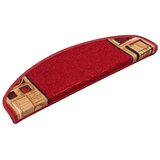  Otirači za stepenice samoljepljivi 10 kom 65x21x4 cm crveni | shoptok.hr