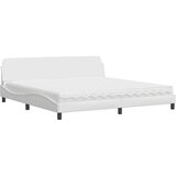  Krevet s madracem Dover bijeli 200x200 cm umjetna koža | shoptok.hr
