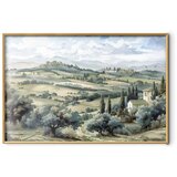  Plakat - Landscape with Sunny Green Fields 30x21 Zlatni okvir | shoptok.hr