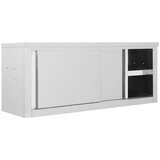  Kuhinjski zidni ormarić s kliznim vratima 120x40x50 cm čelični | shoptok.hr